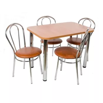   Nizza 4 személyes étkezőszett 120 x 70cm, Calvados 4 étkezőszékkel N
