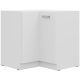 Eko White Alsó Sarok Konyhaszekrény, Fehér, 83/83x82x52 cm